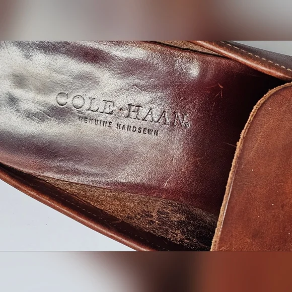 Cole Haan Vintage Country Womens Size 10.5 Backless Slip on Loafers Shoes - Picture 3 of 15
